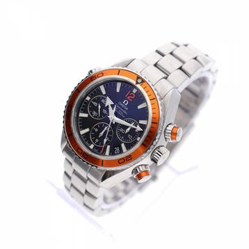 Omega Seamaster Planet Ocean 37,5mm 222.30.38.50.01.002;..., Ophalen of Verzenden, Zo goed als nieuw, Staal, Overige merken