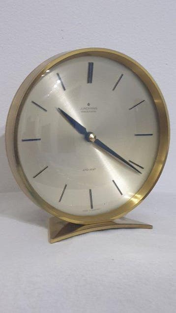 Tafelklok - Messing - 1960-1970 - Junghans ATO-MAT