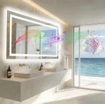 LED Badkamerspiegel 120×60 – Dimbaar, Anti-Fog en Speaker, Verzenden, Nieuw