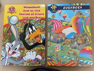 2 Groot Formaat Zoekboeken - Jan van haasteren/Looney Tunes, Boeken, Verzenden, Zo goed als nieuw, 5 of 6 jaar