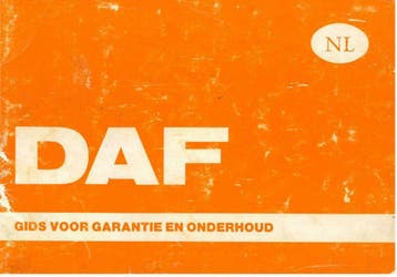 1977 DAF 46 GARANTIEBOEKJE / SERVICEBOEKJE NEDERLANDS, Auto diversen, Verzenden