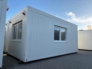 Kantoorunit - 6 x 3 meter | Kopraam/zijraam links, Zakelijke goederen, Ophalen of Verzenden