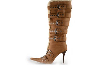 Jeffrey Campbell Laarzen in maat 39 Bruin, Hoge laarzen, Bruin, Verzenden, Zo goed als nieuw