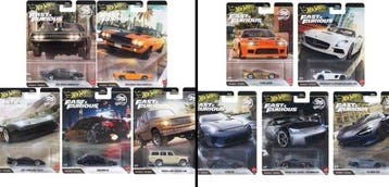 Hot Wheels 1:64 - Modelauto (20) - Fast & Furious collectie,, Nieuw