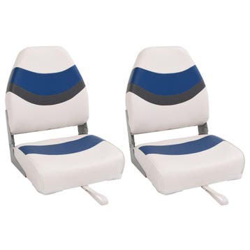 vidaXL Bootstoelen 2 st inklapbaar met hoge rugleuning, Verzenden, Nieuw