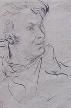 Alfred Dehodencq (1822-1882), Toegeschreven aan - Ritratto, Antiek en Kunst