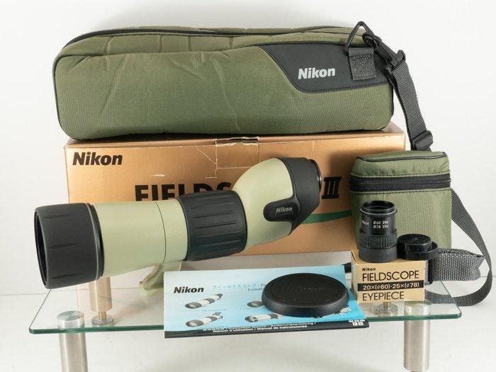 Field telescope - Nikon Field Scope III with 20/25x eyepiece, Verzamelen, Fotografica en Filmapparatuur