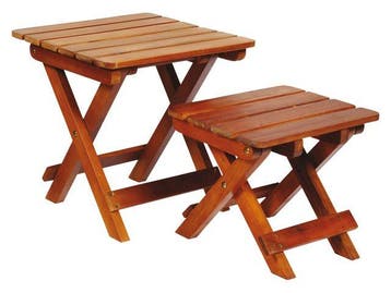 Boottafel inklapbaar met onderstel-27x27x30, Ophalen of Verzenden, Nieuw