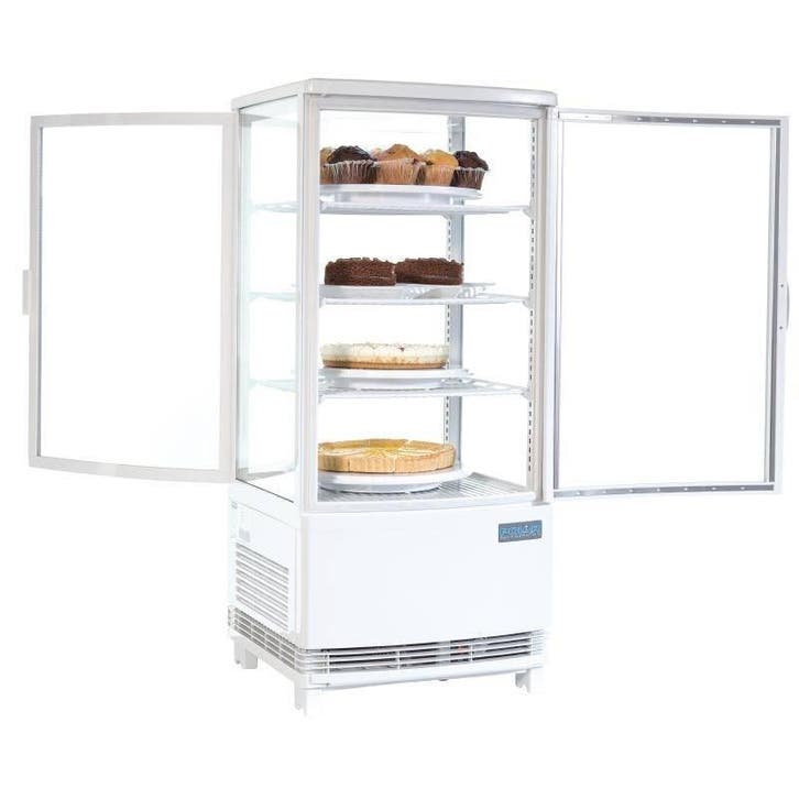 Polar Compacte witte Koeldisplay met glazen deur - 86 liter, Zakelijke goederen, Horeca | Keukenapparatuur, Verzenden