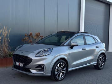 Zakelijke Lease |  Ford Puma 1.0 EB ST-Line M23 FULL PANO NA, Automaat, Overige brandstoffen, Leder, Dealer onderhouden