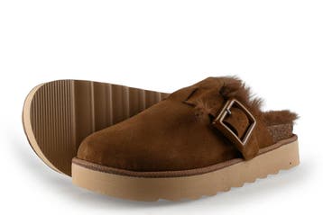 Colors of California Pantoffels in maat 40 Cognac, Overige kleuren, Verzenden, Zo goed als nieuw, Pantoffels of Sloffen