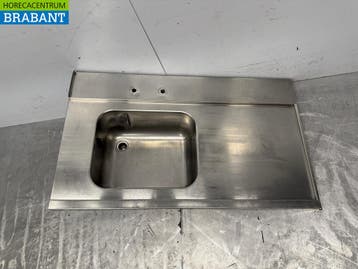 RVS Aanvoerblad Spoelbak 121 x 72 cm Horeca, Ophalen of Verzenden, Gebruikt