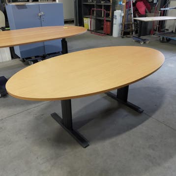 Choreo zeer degelijke ovale vergadertafel - 240x120 cm, Huis en Inrichting, Tafelonderdelen, Ophalen of Verzenden, Nieuw
