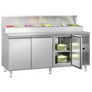 GGM Gastro | Saladette ECO - 1795x700mm - 3-deurs - voor 8x, Verzenden, Nieuw in verpakking