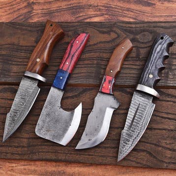 Keukenmes - Chefs knife - Pakkahout en hout - Noord Amerika, Antiek en Kunst