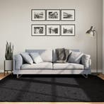 vidaXL Vloerkleed OVIEDO laagpolig 200x200 cm zwart, Huis en Inrichting, Stoffering | Tapijten en Kleden, Verzenden, Nieuw, Zwart