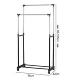 Dubbel Kledingrek met Wielen – Verstelbaar en Stevig, Verzenden, Nieuw