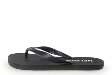 Nelson Slippers in maat 45 Zwart, Slippers, Verzenden, Zwart, Zo goed als nieuw