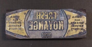 Wetterwald - FRESH NOYANCE - Reclamebord - Typografisch, Antiek en Kunst, Antiek | Wandborden en Tegels
