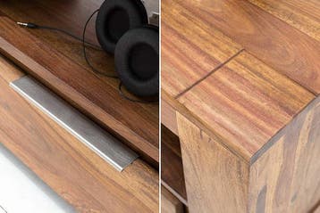 Massief tv-meubel MAKASSAR 170 cm dressoir met sheesham, Huis en Inrichting, Kasten | Televisiemeubels, Ophalen of Verzenden, Nieuw