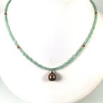 Zonder minimumprijs - Halsketting Zilver Parel - Hessoniet -, Nieuw