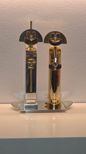 Nado Canuti - sculptuur, Due Samurai - 22 cm - Metaal
