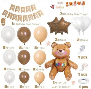 Verjaardags pakket Happy Birthday Beer DeLuxe 79-delig, Ophalen of Verzenden, Nieuw, Versiering, Verjaardag