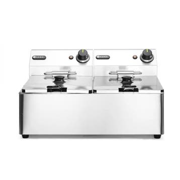 Hendi Friteuse Kitchen Line - 2x 6L, Verzenden, Nieuw