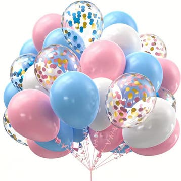 Gender reveal ballonnen set Baby Boy Baby Girl beer 10-delig, Verzenden, Nieuw, Versiering, Geboorte of Huwelijk