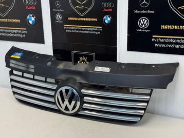 VW Transporter T5 bj.2005 Grille+Embleem art.7H0807101/5, Gebruikt, Voor, Volkswagen, Bumper