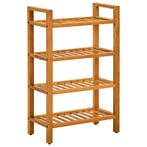 vidaXL Schoenenrek met 4 schappen 50x27x80 cm massief, Verzenden, Nieuw