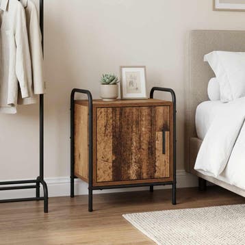 vidaXL Nachtkastje Oud hout 40 x 30 x 50 cm Bewerkt hout, Minder dan 45 cm, Verzenden, Nieuw, Minder dan 55 cm