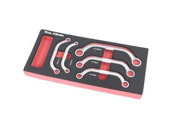 TM 5 Delige Startersleutelset in foam carbon look inlay, Verzenden, Nieuw