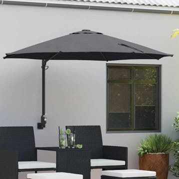 vidaXL Tuinparasol 248 x 248 x 148 cm Polyester en staal, Tuin en Terras, Verzenden, Nieuw, 2 tot 3 meter