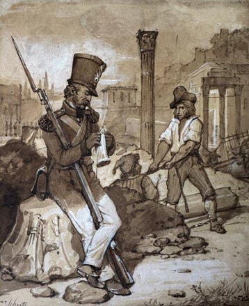 Jean-Victor Schnetz (1787-1870) - Guerrier Romain