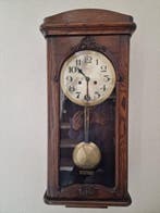 Slingerklok - Antiek Hout, Messing - 1920-1930 - Gongklok