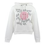 Frogbox • witte hoodie smile • 36, Kleding | Dames, Verzenden, Wit, Nieuw, Maat 36 (S)