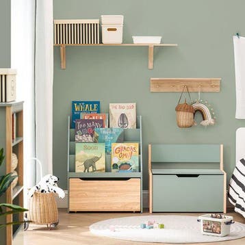 2dekans | Sobuy Kinderboekenkast - Groen - 62x30x80 cm, Ophalen of Verzenden, Zo goed als nieuw