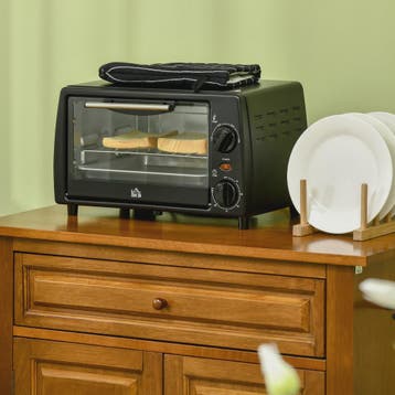 Homcom Mini Oven 10L - Compacte Elektrische Oven met 750W Ve, Witgoed en Apparatuur, Verzenden, Nieuw