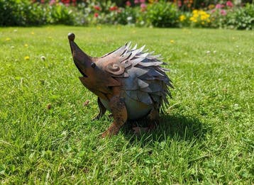 Hedgehog - Beeldje - Staal, Antiek en Kunst