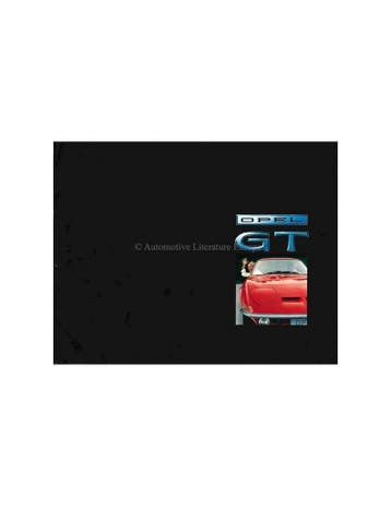 1969 OPEL GT 1100 / GT 1900 BROCHURE NEDERLANDS, Nieuw, Opel, Author