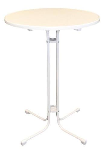 Statafel | Monaco | Wit | Ø80 cm, Verzenden, Nieuw in verpakking