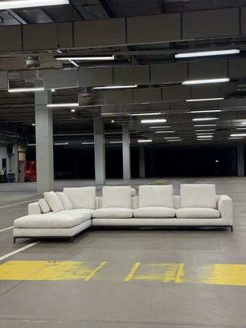 Minotti Andersen Hoekbank | Natural | NIEUWSTAAT + Garantie, Overige materialen, Hoekbank, 300 cm of meer, Ophalen of Verzenden