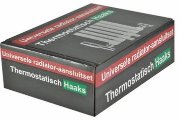 Luxe thermostatische radiator aansluitset haaks, Doe-het-zelf en Verbouw, Verzenden, Nieuw