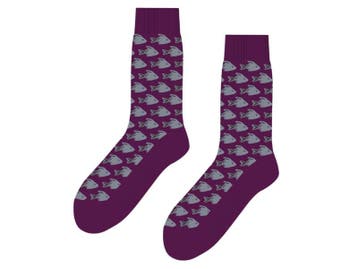 SQOTTON® - Naadloze sokken - Vissen, Verzenden, Nieuw