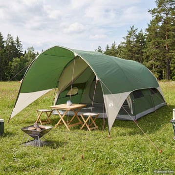 vidaXL Tunnel Tent met Waterdichte Regenhoes 10-persoons, Verzenden, Nieuw, Tot en met 2