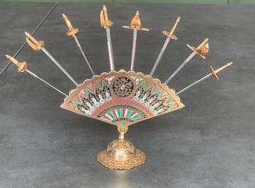 Middentafel - Metaal, Messing - Cocktailprikkers, Antiek en Kunst