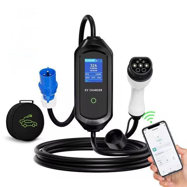 Bar2Charge 7kW Mobiele Thuislader 1-Fase Type 2 5m, Auto diversen, Laadpalen, Verzenden