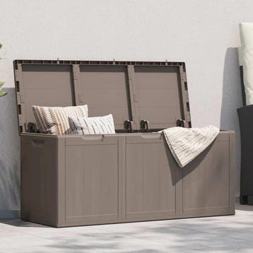 vidaXL Tuinbox 270 L PP houtlook bruin, Verzenden, Nieuw