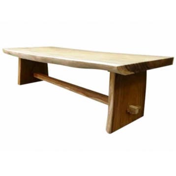 Boomstamtafel 400x120xH77,5 cm - bladdikte 10 cm, Ophalen of Verzenden, Nieuw